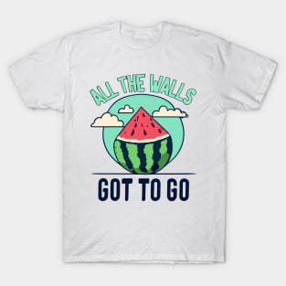 all the walls have got to go - free palestine T-Shirt